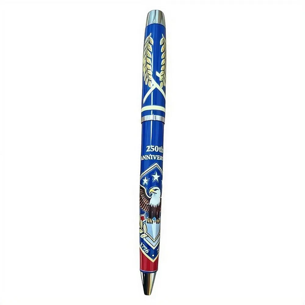 250th U.S. Anniversary Ballpoint Pen 1776-2026 Patriotic Commemorative Metal Plastic Writing Pen Gift Boxed Souvenir Gift