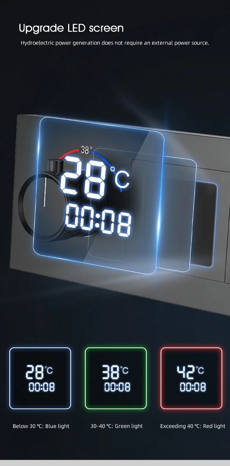 Shower System Set 2025 in Wall Mount With Thermostatic Multi-Function Mixer Rainfall For Showering Luxury Bathroom Smart Home