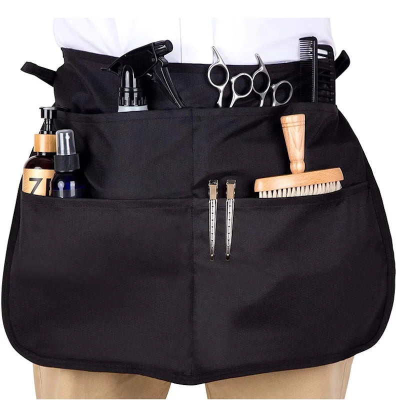 1Pcs New Versatile Waist Apron For Barbers Beauty Experts Car Mechanics Featuring Tool Pouch And Water Resistance