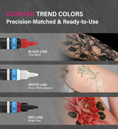1oz 54 Colors Professional Tattoo Ink for Body Art Natural Plant Micro Pigment Permanent Tattoo Ink for Body Art Paint 30ml