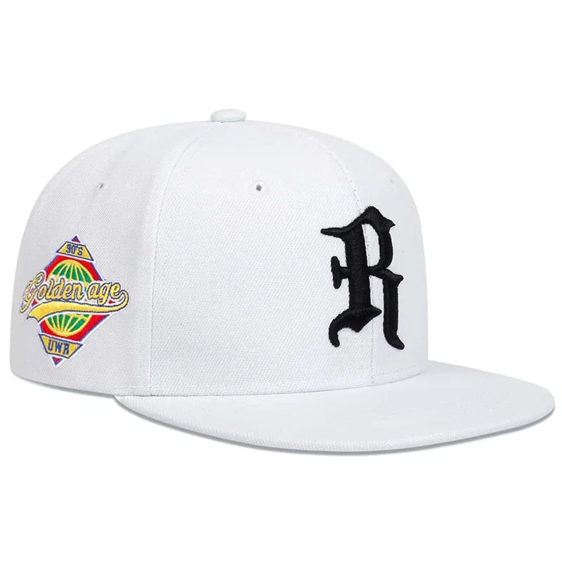 1piece Unisex R Letter Side Planet Embroidery Hip Hop Hat Outdoor Adjustable Sunscreen Leisure Hat Spring Autumn Travel Vacation