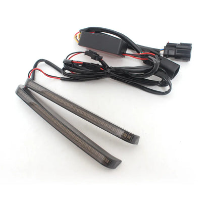 Motorcycle Saddlebag LED Flowing Light Turn Signal Brake Running Lamp For Harley Touring Road King Electra Street Glide 2014-23