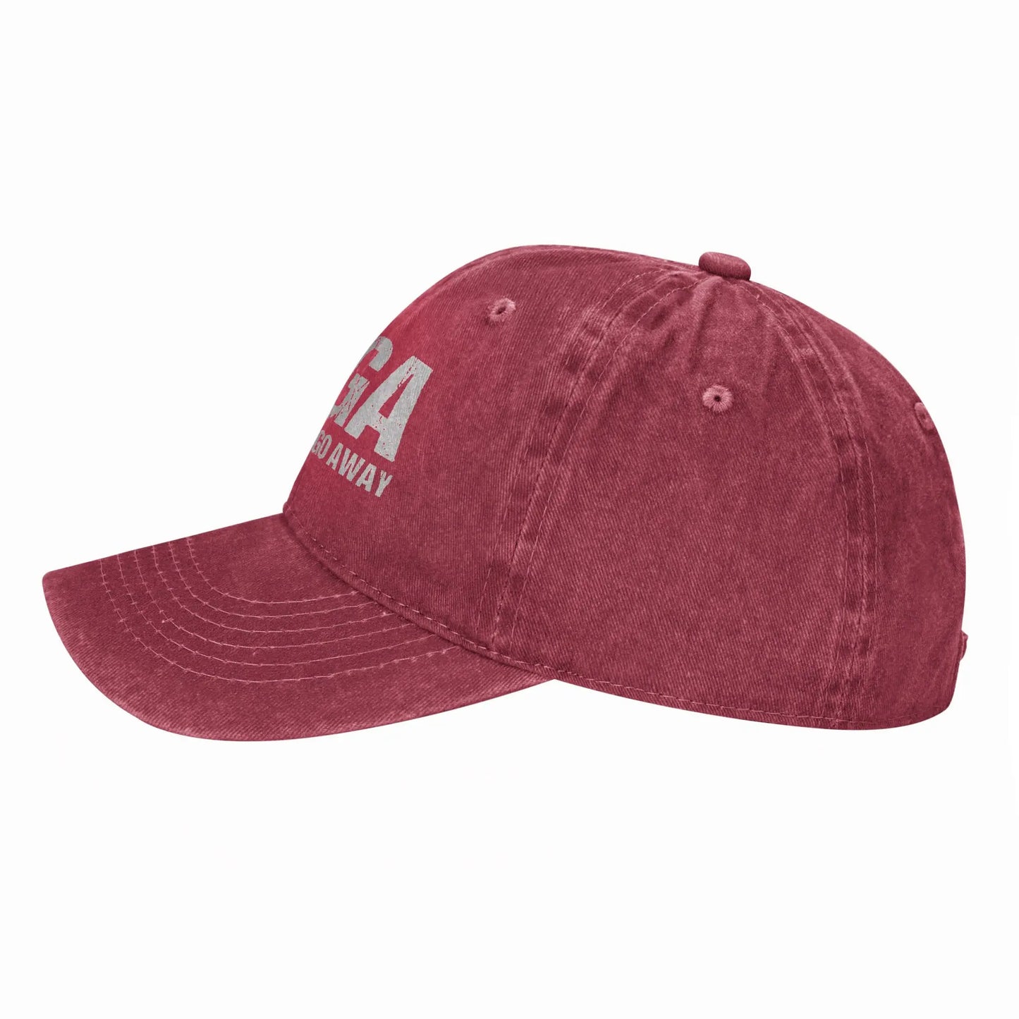MAGA Make America Go Away  Men Women Baseball Caps Greenland Distressed Denim Caps Hat Classic Outdoor Summer Gift Headwear