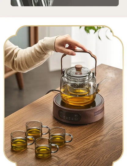 GIANXI Glass Boiling Teapot Chinese Kung Fu Tea Set High Temperature Tea Brewing Special Samovar Teapot Health Pot