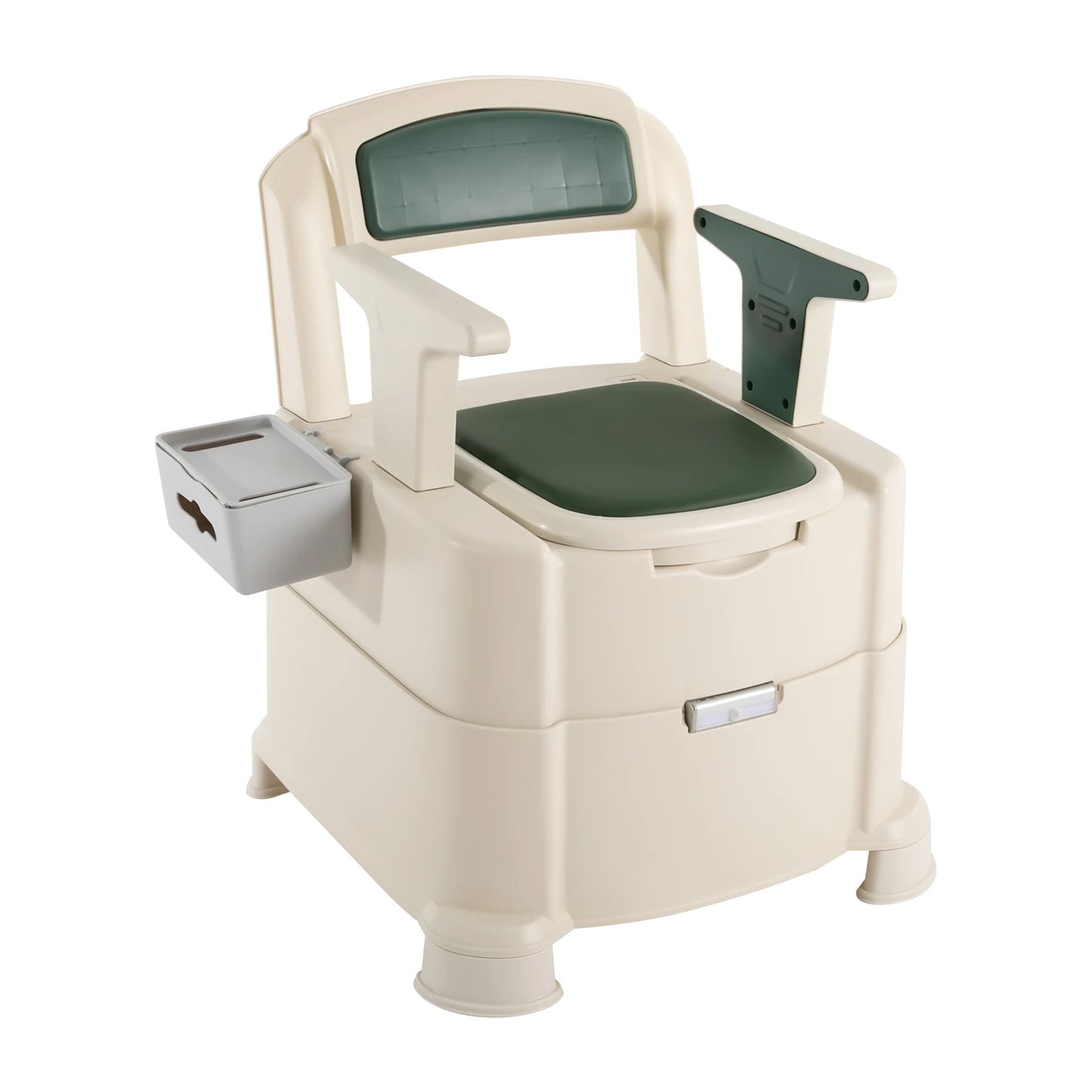 Toilet With Sensor Night Light,Bedside Commode  Bedside Toilet With Maximum Load 200kg, Portable Toilet