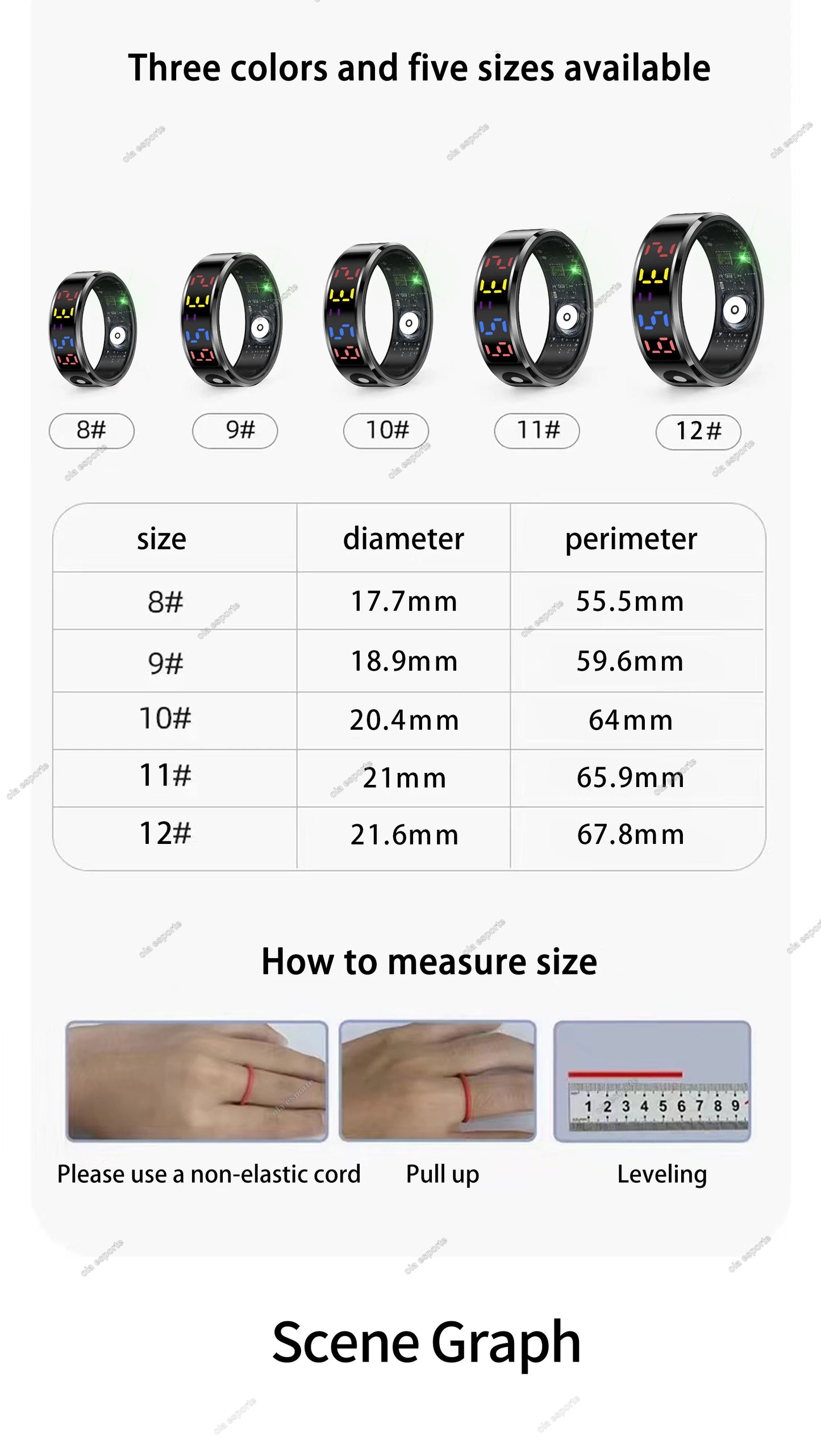 2025 New SR08 Smart Ring LED Display Screen Heart Rate Gesture Sweep Video Sleep Monitor 5ATM Waterproof Fitness Tracker Rings