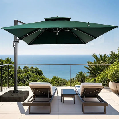 Outdoor parasol villa courtyard garden leisure home balcony sun protection waterproof cafe Roman umbrella wholesale