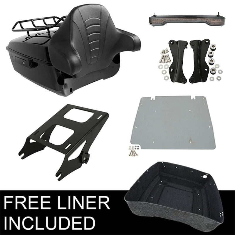 Motorcycle King Trunk Luggage Rack Plate For Harley Touring Road King Electra Glide Road Glide 2014-2025