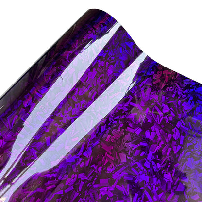 PET Carbon Fiber Sticker Vinyl Paper for Car Vinyl Wrap Glossy Auto Wrapping Cars Film Covering Laser Purple Motorcycles Vinyls