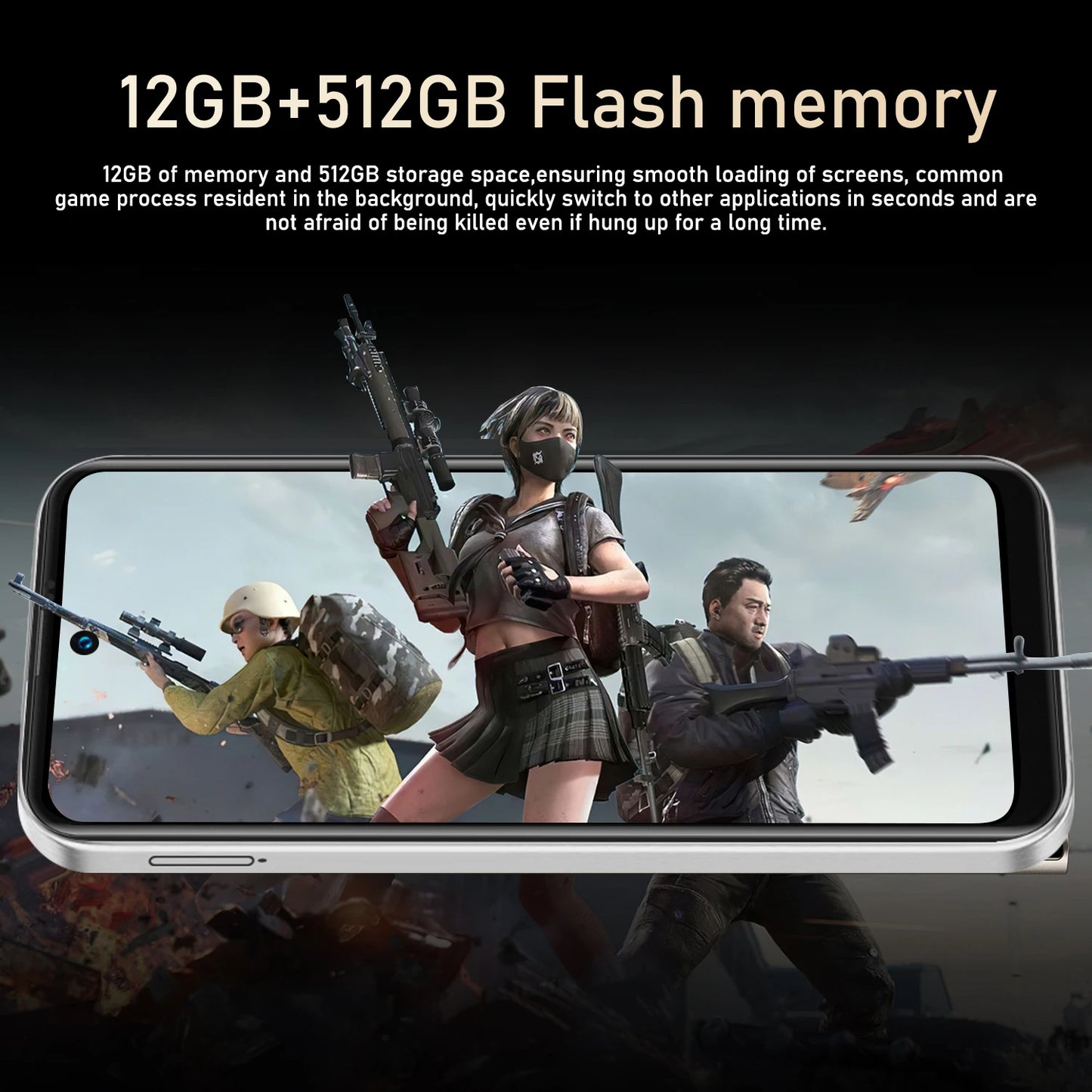 FUFFI Global Vision I16 Pro Smartphone 5G Android 5300mAH 12GB RAM 512G ROM 6.56Inch 1080x2640HD 24+48MP 4G Network Mobile Phone