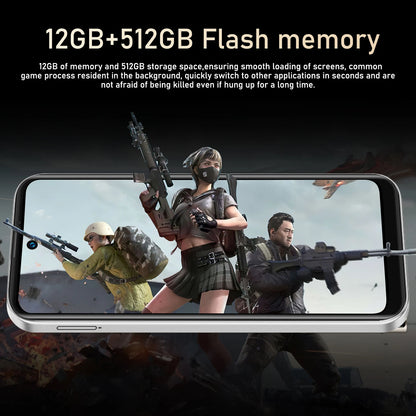 FUFFI Global Vision I16 Pro Smartphone 5G Android 5300mAH 12GB RAM 512G ROM 6.56Inch 1080x2640HD 24+48MP 4G Network Mobile Phone