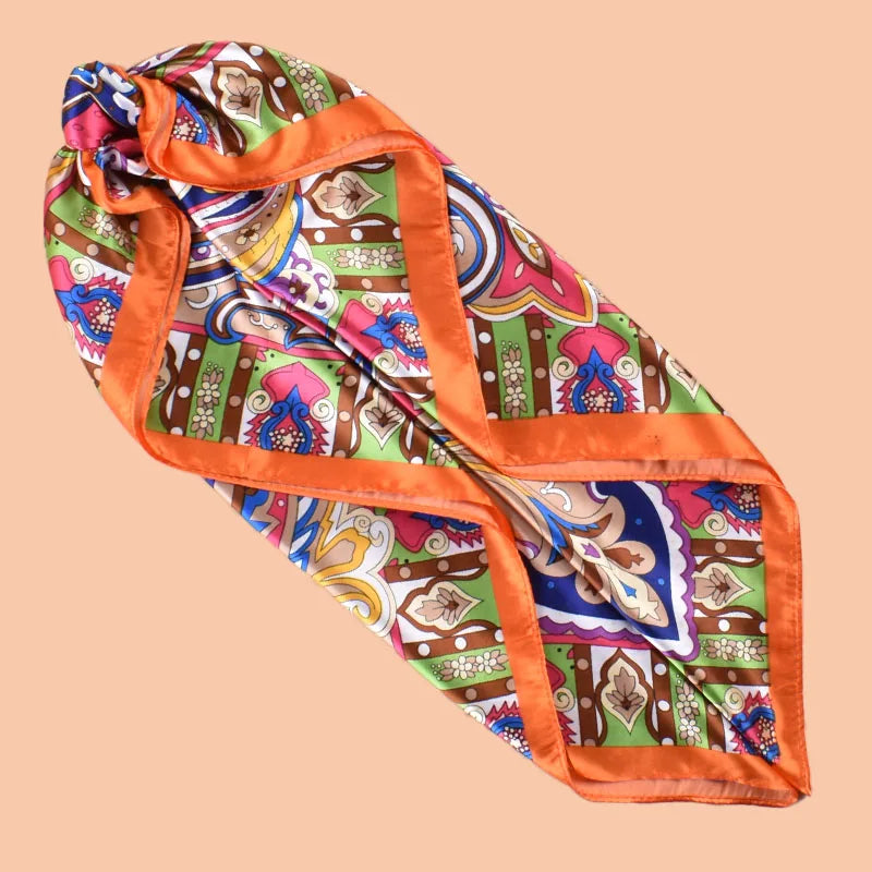1PCS Ladies Multicolor Peacock Feather Pattern Large Tassel Shawl Fashionable Wrap Scarf for Travel Party Ladies Silk Scarf