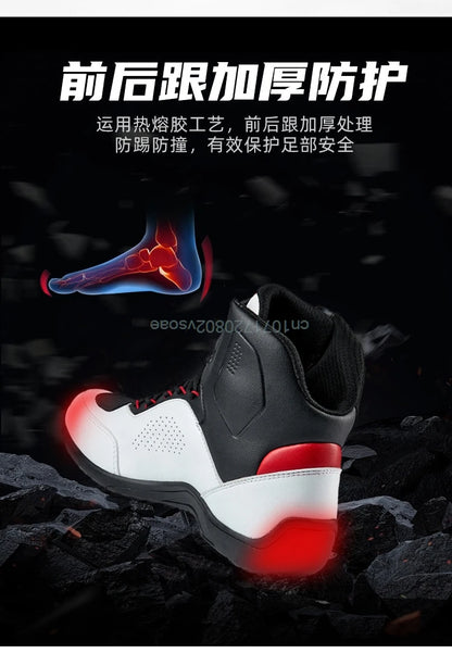 DUHAN  Motorcycle Boots Male Boots for Men Motocross Waterproof Anti Slip Fall Prevention Mid Top Leather Cycling Riding Shoes