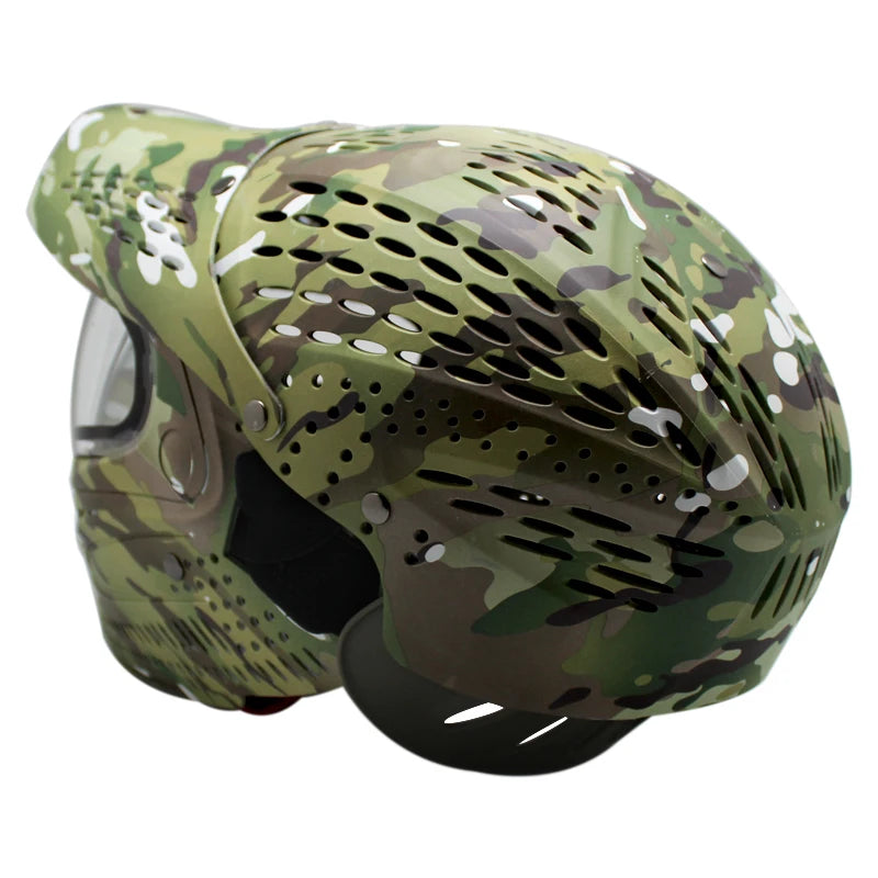 Lotus Camo Color Great III Paintball Mask Full Coverage Protector Helmet