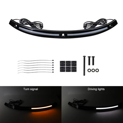 Motorcycle Windshield Trim Light LED Turn Signal Light DRL for Touring Street Glide Special 2014 - 2023 Tri Glide Ultra Classic