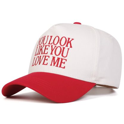 Unisex YOULOOK LIKE YOU Letter Embroidery Baseball Caps Spring Autumn Outdoor Adjustable Casual Hats Sunscreen Hat Sports Cap