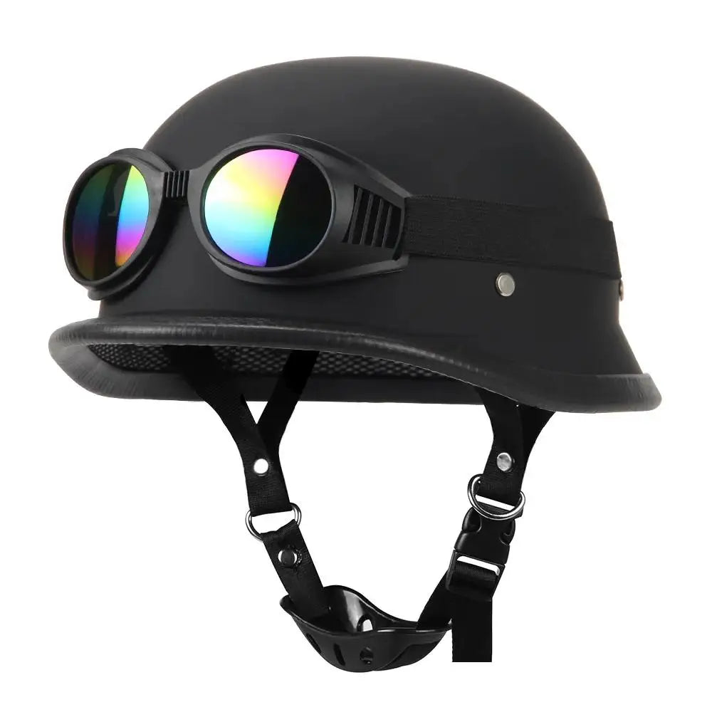 Motorcycle Helmet Half Face Helmet Capacete De Moto Retro Casco Moto German Vintage Moto Half Helmet Motorbike DOT Certification