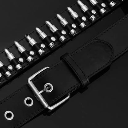 Fashion New Bullet Accessories Belt Metal Belt Men And Women Punk Hardware Jeans Belt Y2K Belt Designer Belt Women's Belt