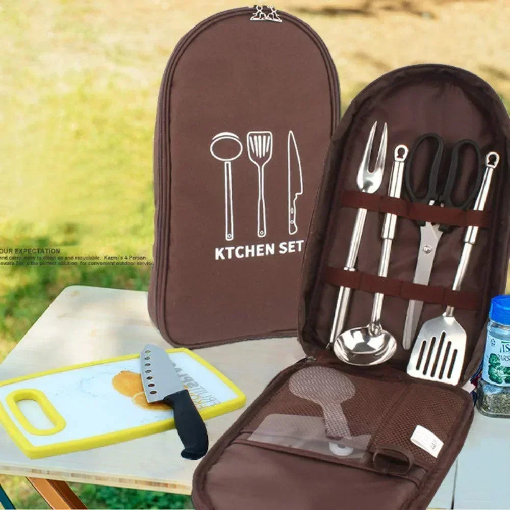 NEW Portable Outdoor Camping Cooking Utensils Storage Bag Picnic Supplies Wilderness Survival Gear Durable Home Goods Ice Bucket