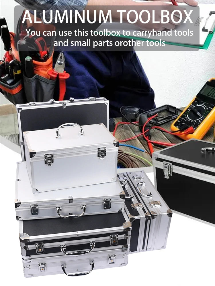 Aluminum alloy Tool Case Outdoor Vehicle Kit Box Portable Safety Equipment instrument Case Suitcase Outdoor Safety Equipment