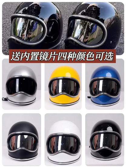 HOT Korea Japan Style Moto Helmet Fiberglass Shell Moto Helmet DAVID 2 Series Rider Gears Vintage Capacetes Cascos Para Moto