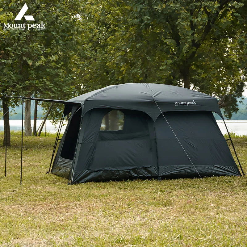 Mount Peak offers two-bedroom tents that can accommodate 5-8 people, and outdoor camping park family tents with sunshades.