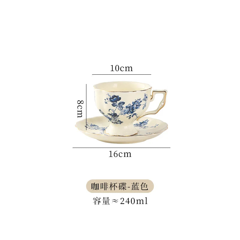 Vintage Lemon Teapot Coffee Cup and Saucer Set Beautiful Coffee Mug Modern Set Tania Bulhoes Luxury Design Cup