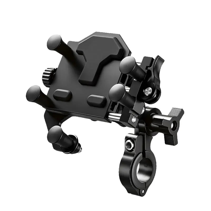 Universal Alloy Motorcycle Phone Holder 360° Adjustable Shock Absorption Motorcycle Mobile Stand Motos Bike Navigation Bracket