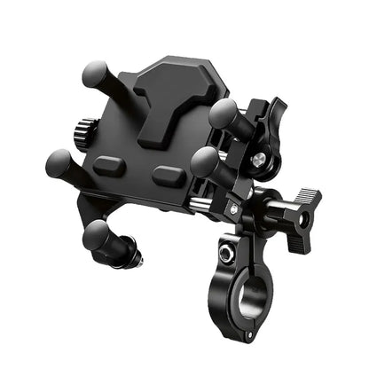 Universal Alloy Motorcycle Phone Holder 360° Adjustable Shock Absorption Motorcycle Mobile Stand Motos Bike Navigation Bracket