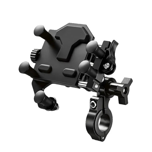 Universal Alloy Motorcycle Phone Holder 360° Adjustable Shock Absorption Motorcycle Mobile Stand Motos Bike Navigation Bracket