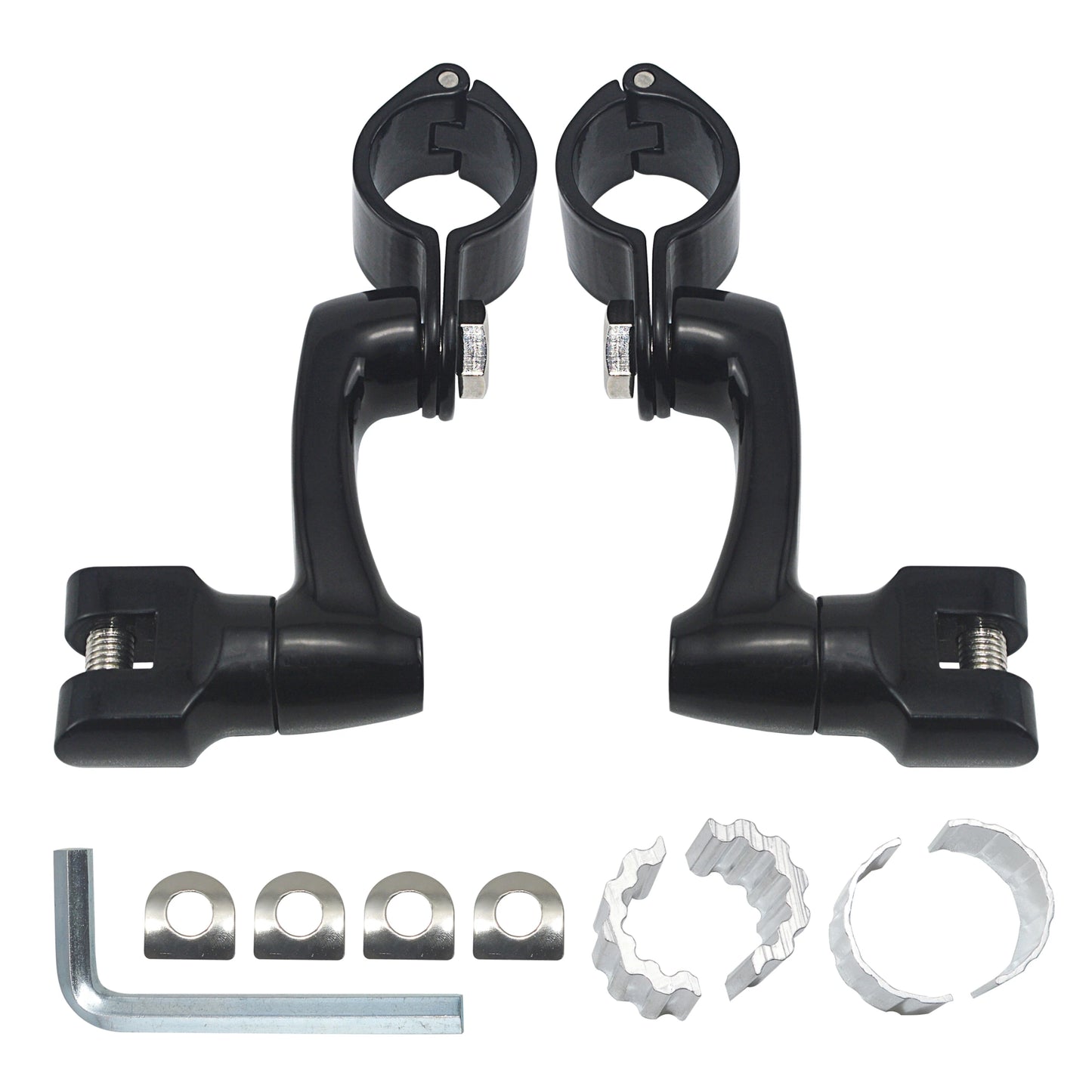 Motorcycles 25-35mm Clamp Engine Guard Highway Foot Pegs For Harley Honda Yamaha Kawasaki Road King Street Glide 3 Davidson Dyna