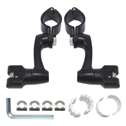 Motorcycles 25-35mm Clamp Engine Guard Highway Foot Pegs For Harley Honda Yamaha Kawasaki Road King Street Glide 3 Davidson Dyna