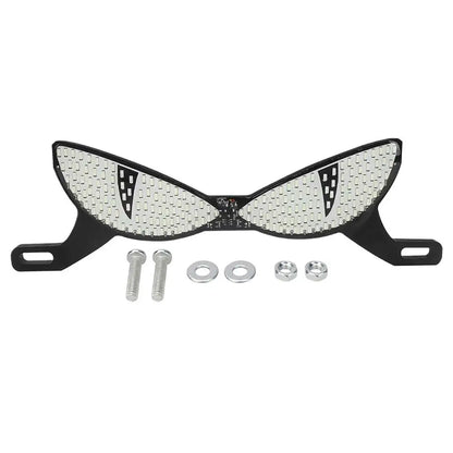Motorcycle LED License Plate Decorative Lights Snake Eye Rear Tail Light Strobe Flashing Electric Motorcycle Modified Accessory