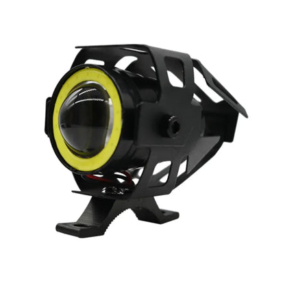 Super Bright Mini LED Motorcycle Headlight Work Light Angel Eye Headlamp Fog Spotlights Driving Lamp with ON/OFF Switch