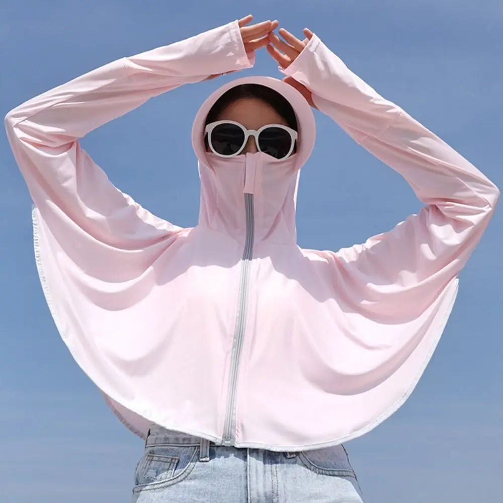 Summer Female Sun Protection Clothing UV Protection Long Sleeve Ladies Cloak Quick Dry Clothing Thin Jackets