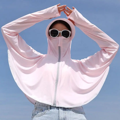Summer Female Sun Protection Clothing UV Protection Long Sleeve Ladies Cloak Quick Dry Clothing Thin Jackets