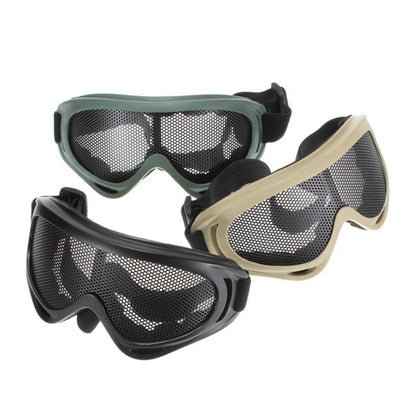 Outdoor Tactical Paintball Goggles Eyewear Iron Wire Mesh Motorcycle Mountaineering Glasses Safe Protection