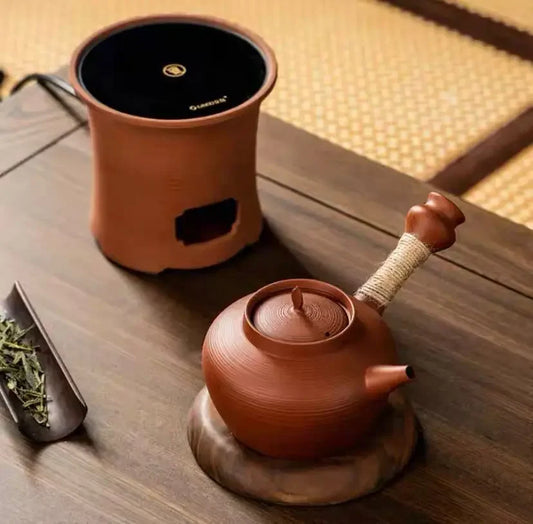 Side Put Red Clay Cinnabar Pot Household Kung Fu Charcoal Stove Electric Clay Stove Tea Maker