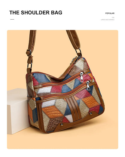 PU Leather Armpit Bags for Women, Shoulder Crossbody Bag, Ladies Vintage Underarm Handbags Suitable for mothers Mom to use