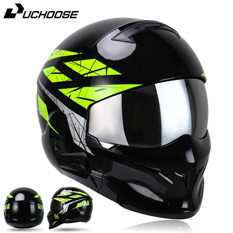 New Scorpion Retro Motorcycle Cascos Moto Locomotive Personality Multi-purpose Combination Helmet  Detachable Multi-purpose