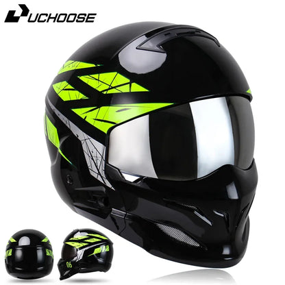 New Scorpion Retro Motorcycle Cascos Moto Locomotive Personality Multi-purpose Combination Helmet  Detachable Multi-purpose