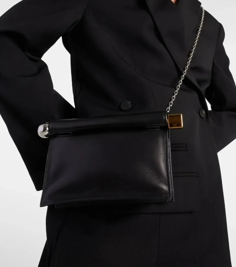 A New Luxury, Fashionable and Niche Rolled-up Clutch Bag for Women, A Versatile Folding Chain Single-shoulder Crossbody Bag