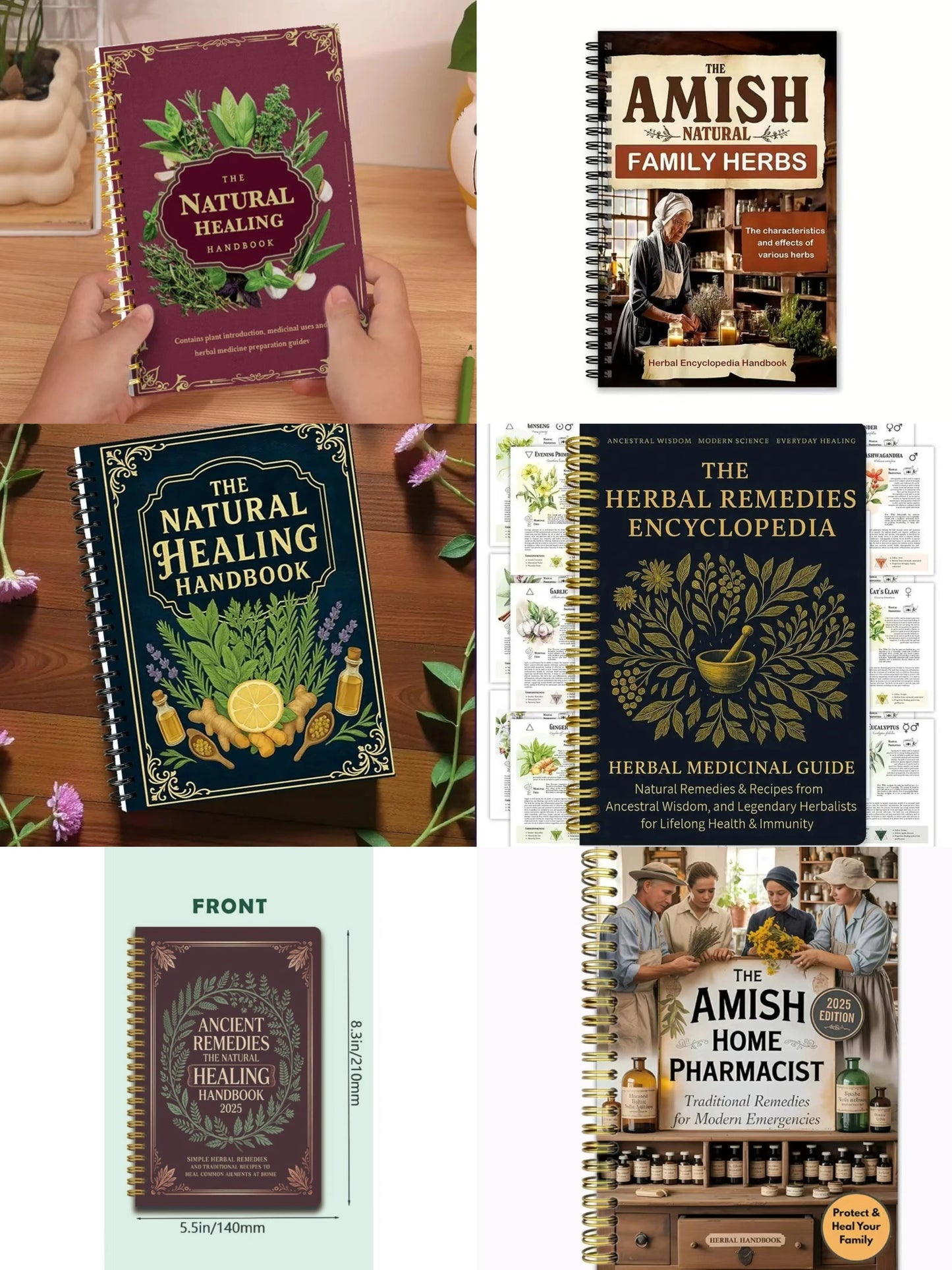 Natural Healing Guide Herbal Book, Step-by-step Recipes To Improve Heart Health, Blood Pressure and Concentration.