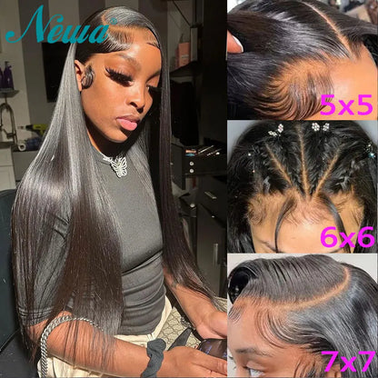 Ultra Fitted 13x6 HD Lace Front Human Hair Wigs Straight Skinlike HD Lace Closure Wigs Pre Plucked 3D Dome Cap Wig for Women
