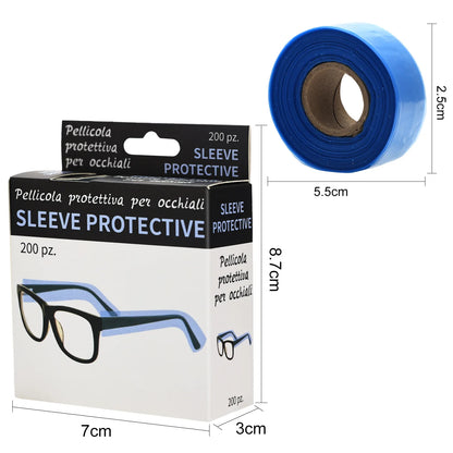 200ps/Box Disposable Glasses Leg Sleeves Cover Hairdressing DIY Barber Hair Coloring Styling Tool Eyeglasses Protector Accessory