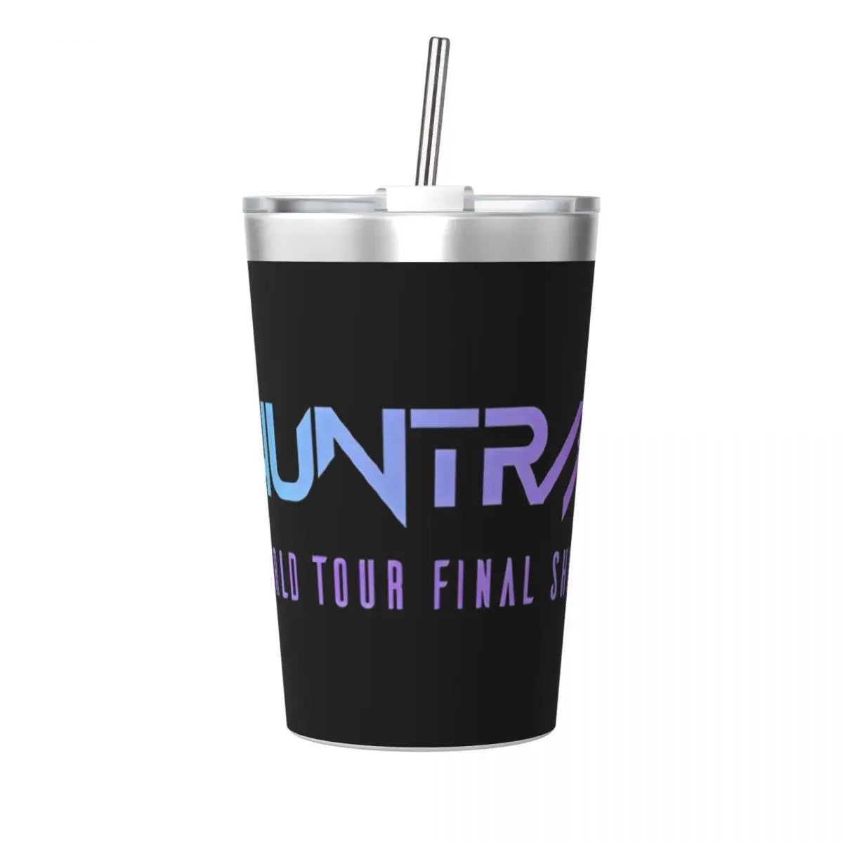 Mystery Saja Boys Kpop Demon Hunters Tumbler With Straw For Kids Stainless Steel Travel Mugs Double Wall Vacuum Insulated 12oz