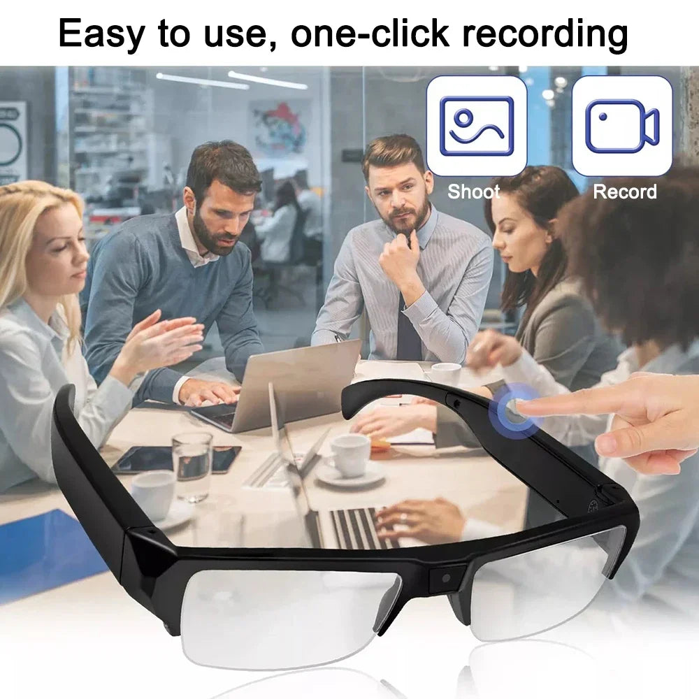 HD 1080P Mini Camera Meetings DVR Protable Glasses Cam Sports Video Small Outdoor Camcorder Conference Process Driving Etc