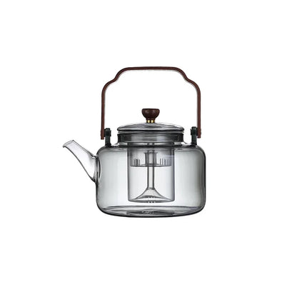 High Borosilicate Glass Teapot Thickened Filter Integrated Steaming and Boiling Teapot High-capacity Home Kung Fu Tea Set