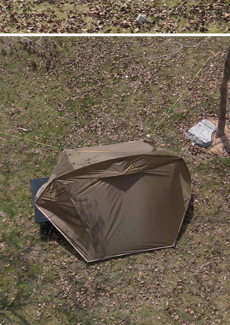 Lightweight Camping Camp bed Tent 1-2 Person Waterproof Sunproof Quick Setup 210D Oxford Backpacking Tent for Hiking Outdoor