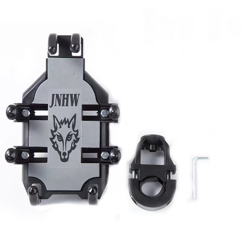 Motorcycle Phone Holder with 360° Rotation, Anti-Shake Motorcycle Phone Mount, Adjustable Handlebar Cellphone Holder for bikes